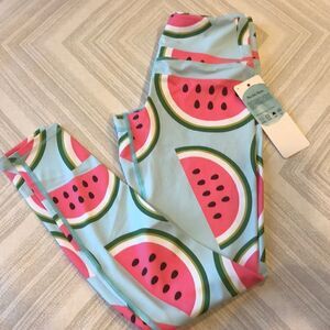 Flexi Lexi Watermelon Print Full Length High Waist Leggings